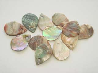 RED LEAF ABALONE SHELL LOOSE BEADS CHARMS #3427G  