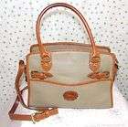 AUTHENTIC Numbered DOONEY & BOURKE Vintage Equestrian Taupe Leather 