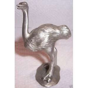  Hudson Pewter Noahs Ark Figurine   Male Ostrich 