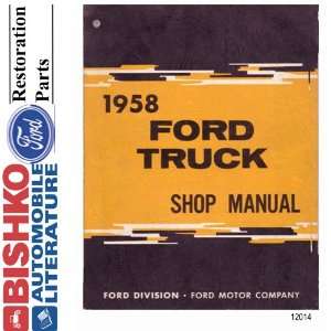  1958 FORD TRUCK Full Line Shop Service Manual CD 