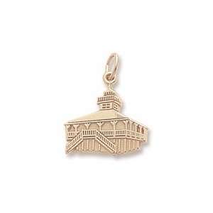 Lt House Bocagrand, Fl Charm in Yellow Gold: Jewelry