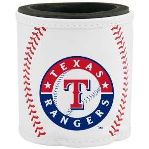  Texas Rangers White Baseball Can Coolie: Sports & Outdoors
