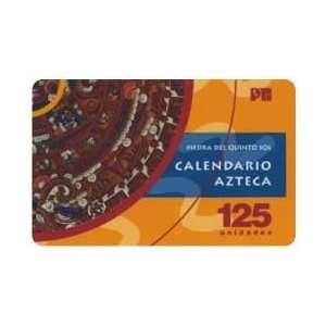  Collectible Phone Card 125u Aztec Calendar Lower Right 