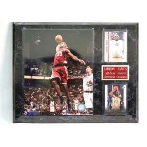  NBA Cavaliers Lebron James # 23. Two Card Player Plaque 