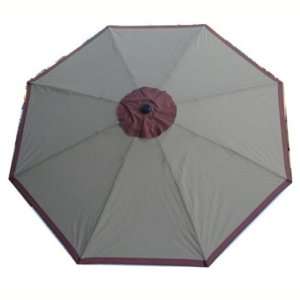   Wooden Outdoor Patio Umbrella   Easy Crank Tilt: Patio, Lawn & Garden
