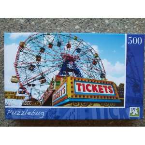    500 Piece Puzzle   Coney Island Ferris Wheel NYC Toys & Games