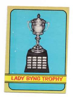 1972 73 OPC # 168 LADY BYNG TROPHY ( RATELLE ) CARD  