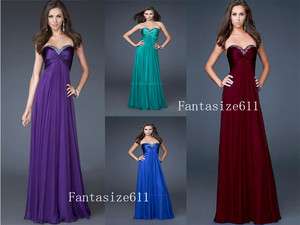 Blue/Purple/Green Prom Dress Bridesmaid FormaL Party Evening Gown6/8 