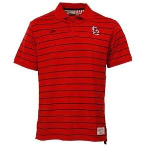 Nike St Louis Cardinals Red Dug Out Polo:  Sports 