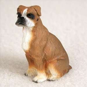  Boxer Miniature Dog Figurine   Uncropped Ears