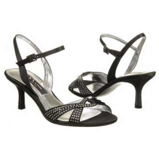 Womens Nina Germane Black Satin Shoes 