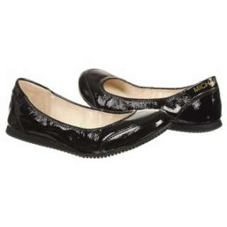 Womens MICHAEL MICHAEL KORS MK City Flat Black Patent Shoes 