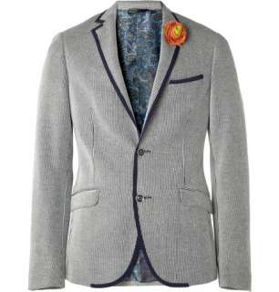  Clothing  Blazers  Single breasted  Striped Slim Fit 