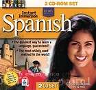 Euro Method Instant Immersion SPANISH Learn Language 2 CD rom set PC 