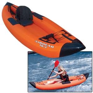 AIRHEAD Travel Kayak Deluxe 9 9 1 Person Inflatable Kayak  