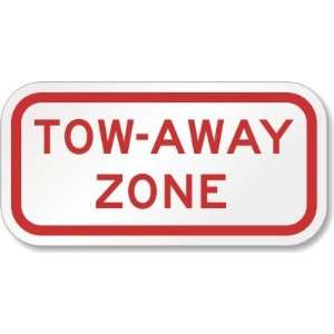  Tow Away Zone Diamond Grade Sign, 12 x 6 Office 