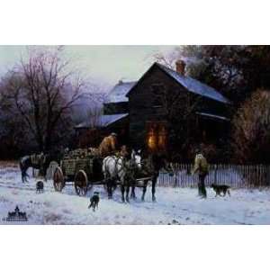  Martin Grelle   Wagonload of Warmth Artists Proof Canvas 