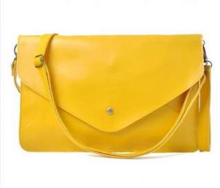 Free Oversized Envelope Purse Clutch PU Leather Hand Shoulder Bag 9 