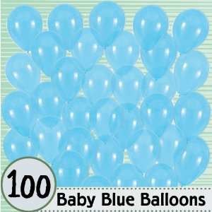   Quality Latex Balloons   Baby Blue   100 Ct. Per Pack Toys & Games