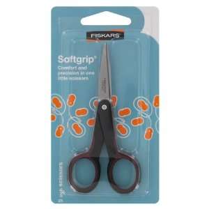   Microtip Scissors, 5 Long, Right/Left Hand, BK/BY: Office Products