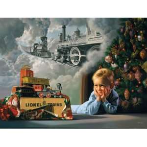  Lionel Locomotive Christmas Jigsaw Puzzle 