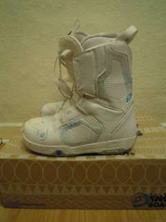 Salomon Snowboard Schuhe Soft Boots Pearl weiß 42  39/40 wie neu in 