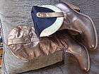 JESSICA SIMPSON Womens Modern Bronze Western Cowboy Boots Heels Shoes 