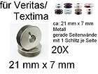 Spulen mit nur 8 mm Dicke Höhe für Veritas Textima Metall Schlitz 