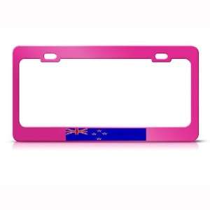  New Zealand Flag Country Metal license plate frame Tag 