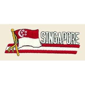  Singapore Logo Embroidered Iron on or Sew on Patch 
