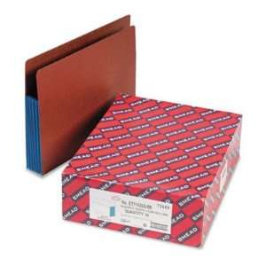  Redrope End Tab File Pockets   Straight, Letter, Blue 