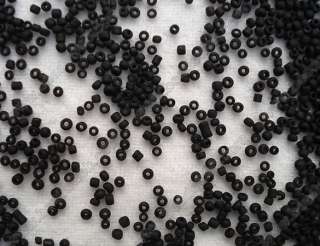 Matte Black Glass Seed Bead 11/0 2mm 50g ≈ 5000pcs  