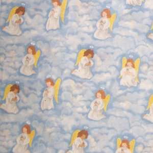  44 Fabric Angels in Clouds (2.25 Tall) Fabric By the 