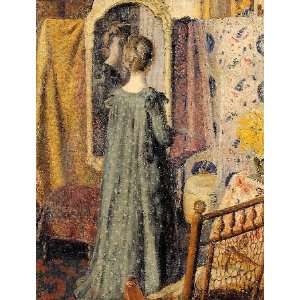   Standing in Front of the Mirror, By Lemmen Georges