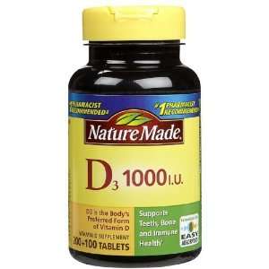  Nature Made Vitamin D 1,000 I.u., Value Size, 300 Count 