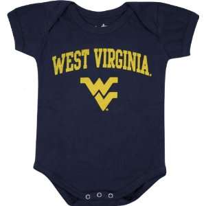  West Virginia Mountaineers Newborn/Infant Navy Big Fan 