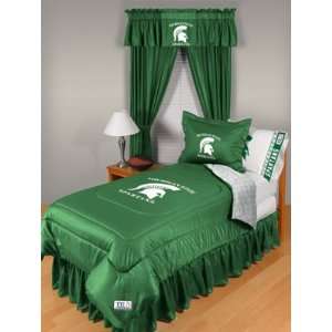  Michigan State Spartans L/R Queen Comforter Memorabilia 