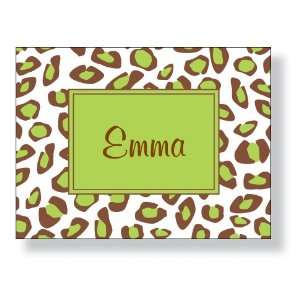  Inkwell   Folded Note Personalized Stationery (Leopard Box 