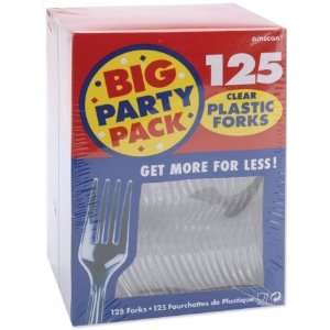 Amscan 6600086 Big Party   Pack Plastic Forks 1     Pack of 25  