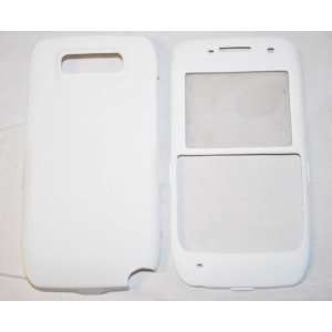  Nokia E71x smartphone Rubberized Hard Case   White Cell 