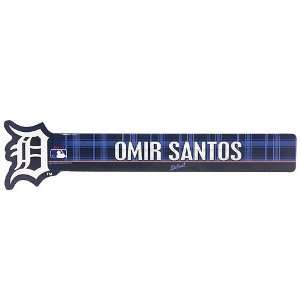  Detroit Tigers Omir Santos 2011 Locker Nameplate: Sports 