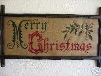 Victorian motto sampler Embroidery kit, Merry Christmas  