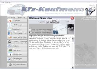 Kfz Software Programm AutoHandel + Werkstattsoftware  
