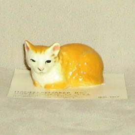 Hagen Renaker Miniature Ceramic Retired Sleepy Cat  