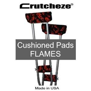  Crutcheze Underarm Crutch Pads 4 Piece Set Flames Health 