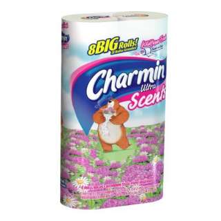 Charmin Ultra Bathroom Tissue, Wildflower Fresh Scent, 8 Big Rolls 