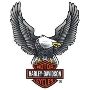  Upwing Eagle Silver Decal   Large   Harley Davidson 