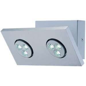   Collection 2 Light 9ö Silver LED Wall Lamp LS 16102