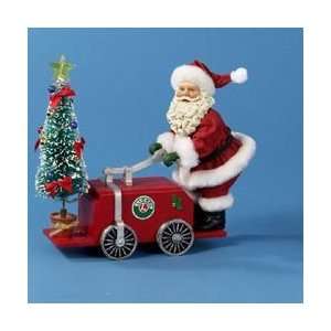   Kurt Adler Fabriche Santa Claus Lionel Trains Handcar 