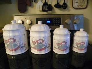 Trenditions Victoriana Canister Set 8 PC Victorian Cat  